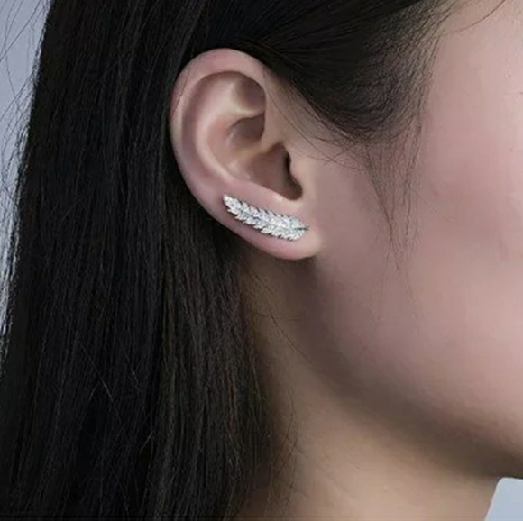 New Feather Stud Earrings - Picture 4 of 6